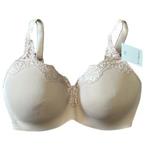 NWT Le Mystere Lace Tisha Natural Bra 34DD/E